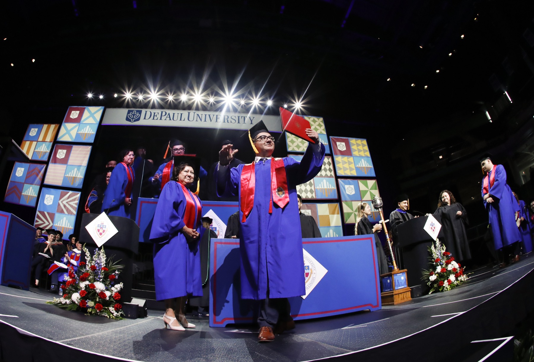 Students celebrated commencement.